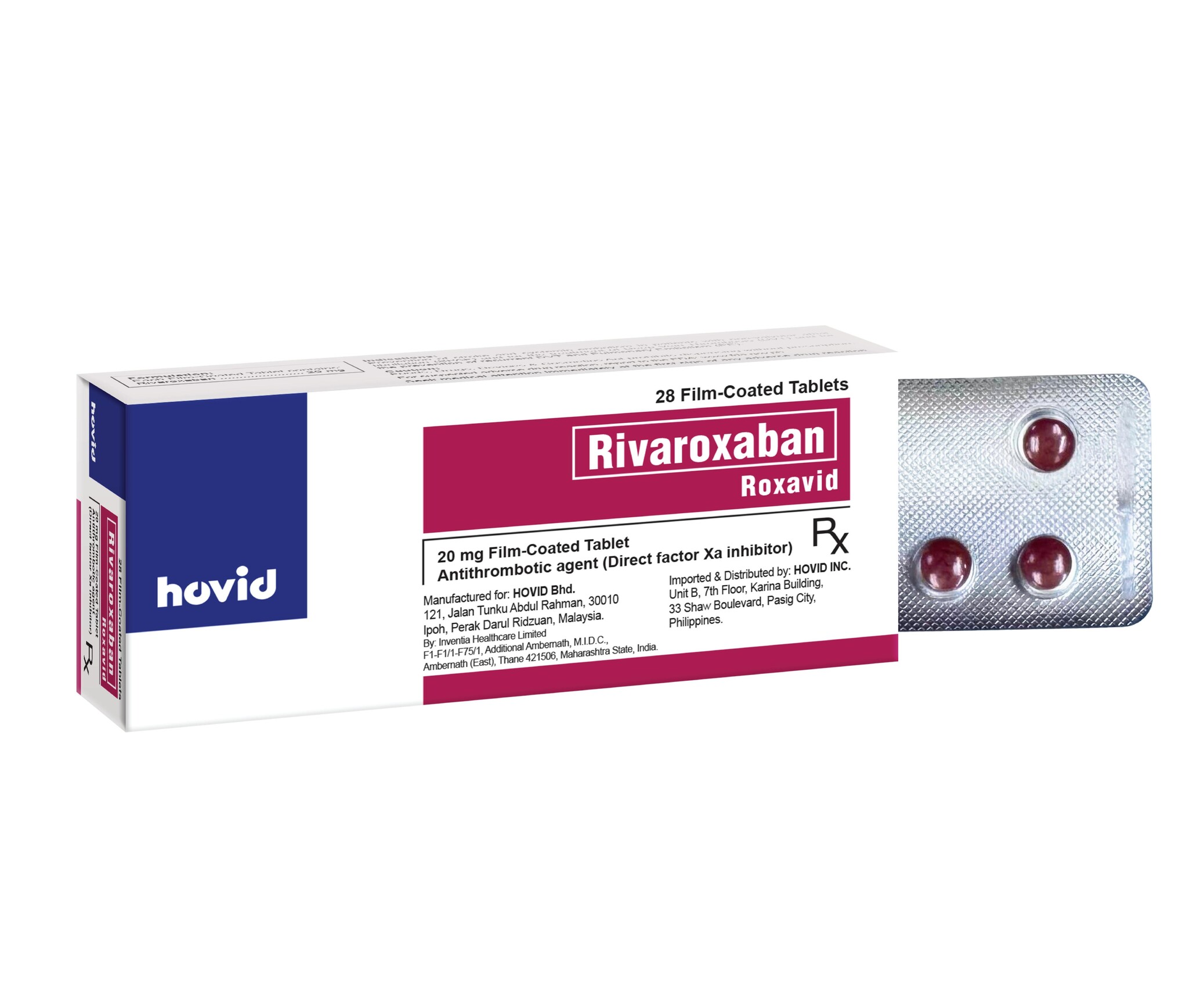 Roxavid 20mg Film-Coated Tablet