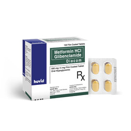Diacom 500mg / 5mg Film Coated Tablet