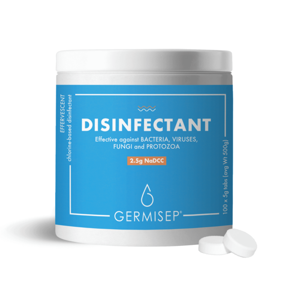 Germisep® 2.5g NaDCC (Disinfectant) Effervescent Tablet